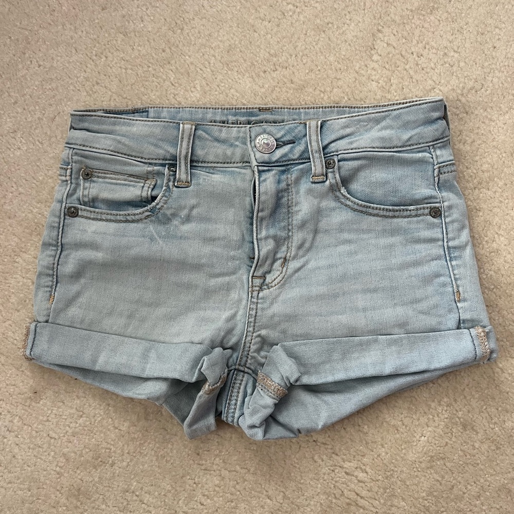 american eagle denim shorts